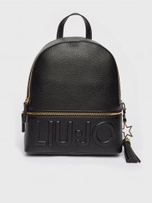Černý dámský malý batoh s nápisem Liu Jo