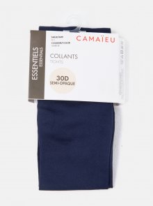 Tmavě modré punčochové kalhoty CAMAIEU - 35-38