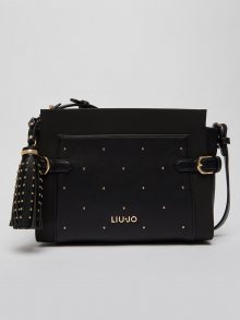 Černá dámská malá crossbody kabelka s ozdobnými detaily Liu Jo