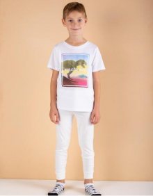 Termoaktivní kalhoty pro chlapce v barvě ecru