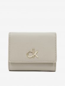 Béžová dámská peněženka Calvin Klein Re-Lock Trifold XS