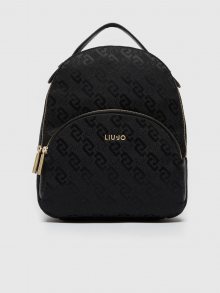 Černý dámský vzorovaný malý batoh Liu Jo