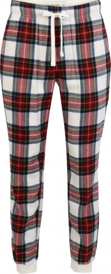 Abercrombie & Fitch Pyžamové kalhoty offwhite / červená / zelená / žlutá