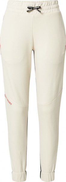 Superdry Sportovní kalhoty \'Train Core\' béžová / černá / pink