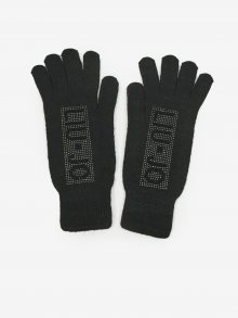 Černé dámské rukavice rukavice Liu Jo