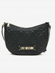 Černá dámská malá vzorovaná crossbody kabelka Love Moschino