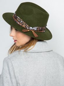 Tmavě zelený vlněný klobouk CAMAIEU - S-M