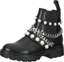 BUFFALO Chelsea boty \'SIMI\' černá / stříbrná / bílá