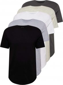 River Island Tričko béžová / šedá / tmavě šedá / černá / bílá