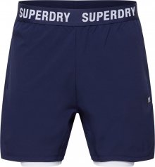 Superdry Sportovní kalhoty marine modrá / černá / bílá