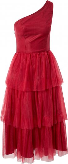 Chi Chi London Koktejlové šaty \'Tier\' červená