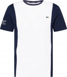 Lacoste Sport Funkční tričko bílá / modrá