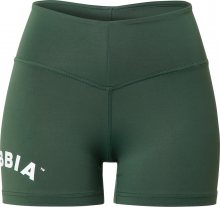 NEBBIA Sportovní kalhoty \'HERO\' zelená / bílá