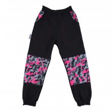Bontis Dětské softshellové kalhoty - Maskáčová růžová | 104 cm