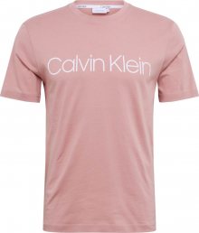 Calvin Klein Tričko růžová / bílá