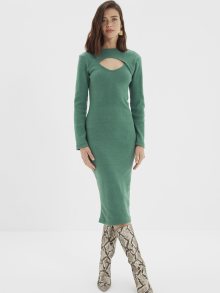 Zelené pouzdrové svetrové šaty Trendyol - XS