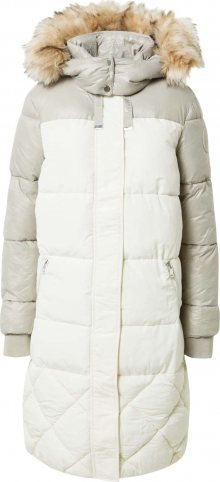 River Island Zimní kabát krémová / bílá