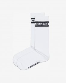 Sada dvou párů unisex ponožek v bílé barvě Converse - 43-46