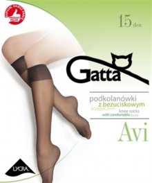 Hladké dámské podkolenky AVI - 20 DEN GOLDEN UNIWERSALNY