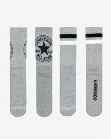 Sada dvou párů pánských ponožek v šedé barvě Converse - 43-46
