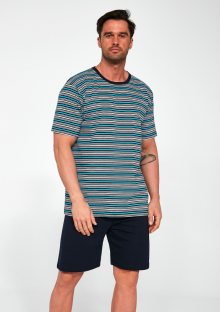 Pánské pyžamo Cornette 338 šortky nadměr | modrá | 3XL