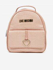 Světle růžový dámský batoh Love Moschino