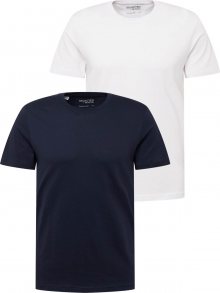 SELECTED HOMME Tričko \'Cormac\' tmavě modrá / bílá