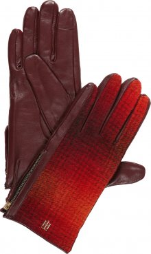 TOMMY HILFIGER Prstové rukavice červená / bordó