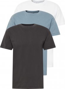 Abercrombie & Fitch T-Shirt opálová / antracitová / bílá