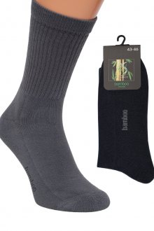 Ponožky BAMBUS Polofroté šedá 39-42