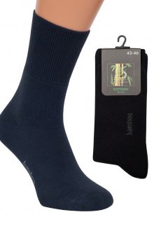 Froté ponožky BAMBUS černá 43-46