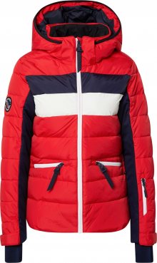 Superdry Snow Sportovní bunda ohnivá červená / bílá / námořnická modř