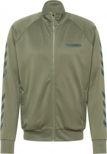 Hummel Sportovní bunda olivová / tmavě zelená