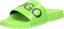 HUGO Pantofle \'Match Slid\' kiwi / černá