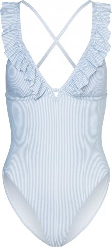 PIECES Plavky \'Gwen\' nebeská modř / bílá