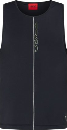 HUGO Tričko černá / mátová / bílá