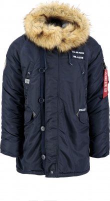 ALPHA INDUSTRIES Zimní bunda \'N3B Airborne\' modrá / mix barev