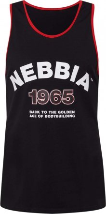 NEBBIA Funkční tričko černá / bílá / červená