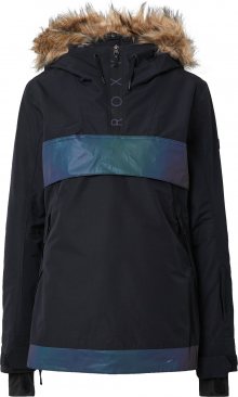 ROXY Outdoorová bunda \'SHELTER\' černá / tmavě fialová
