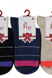 Dámské bavlněné ponožky 25620 směs barev 36-40