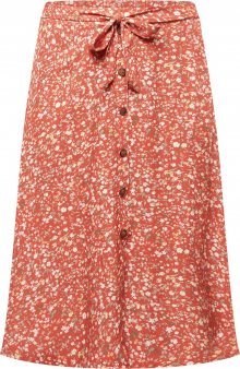 ABOUT YOU Curvy Sukně \'Isabella\' pastelově žlutá / olivová / světle červená / bílá