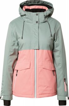 KILLTEC Outdoorová bunda růžová / pastelově zelená