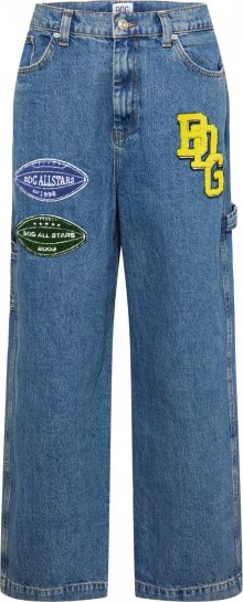 BDG Urban Outfitters Džíny \'CARPENTER JACK\' modrá džínovina / žlutá / černá / tmavě modrá / bílá