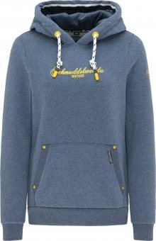 Schmuddelwedda Mikina \'Ostsee\' modrý melír / žlutá