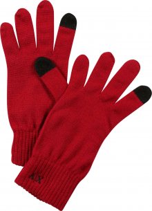ARMANI EXCHANGE Prstové rukavice červená / černá