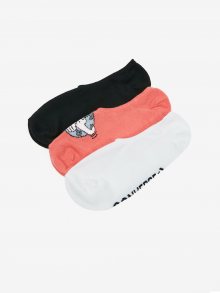 Sada tří párů dámských ponožek v černé, korálové a bílé barvě Converse - 37-42