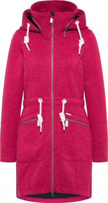 ICEBOUND Pletený kabátek růžový melír / bílá