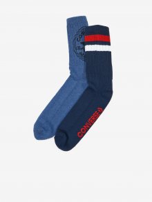 Sada dvou párů ponožek v modré barvě Converse - 39-42
