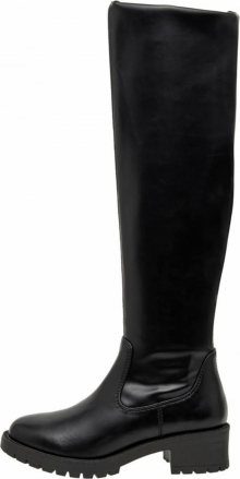 Bianco Kozačky nad kolena \'Pearl\' černá