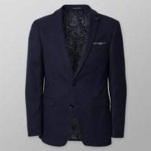 Pánské sako tmavě modré s hladkým vzorem 13532